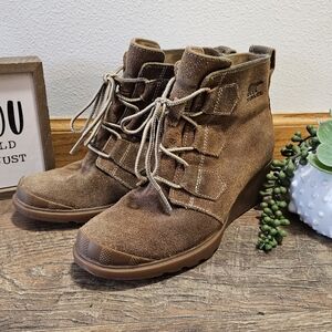 Sorel Brown Ankle Boots